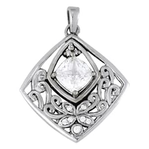 Pendants Color Cushion — White Gold