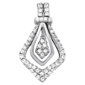 Fashion Pendant — White Gold