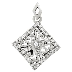 Pendants Fashion — White Gold