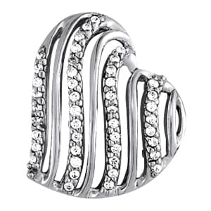 Pendants Heart — White Gold