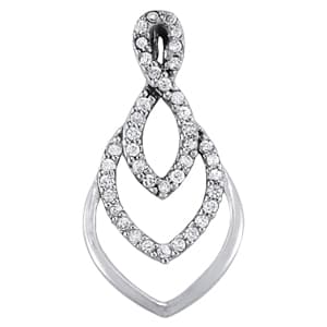 Pendants Fashion — White Gold