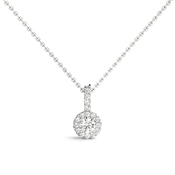 Round Halo Pendant — View 1