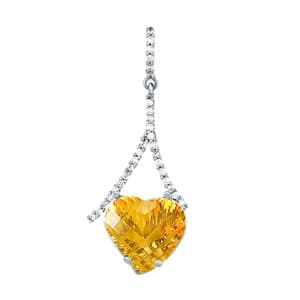 Pendants Color Heart — White Gold