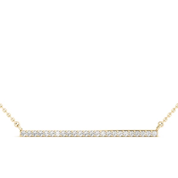 Trapeze Bar (0.6 ct. tw.), Front view in yellow gold