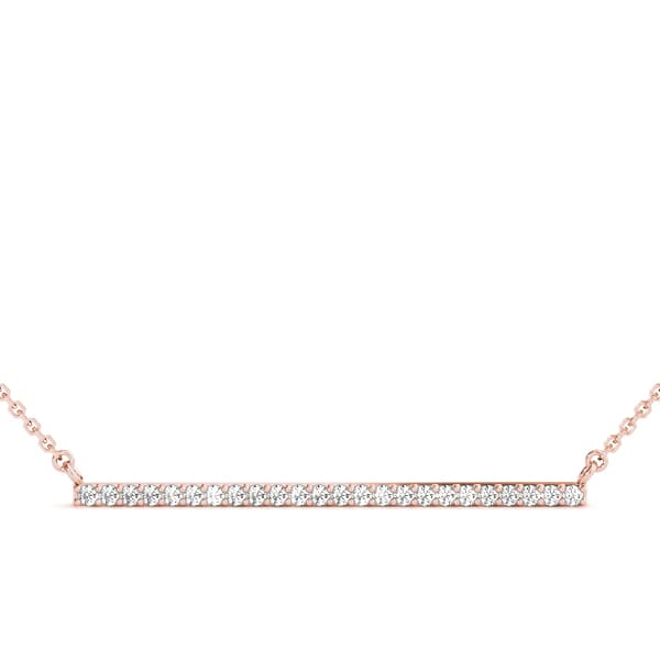 Trapeze Bar (0.6 ct. tw.), Front view in rose gold
