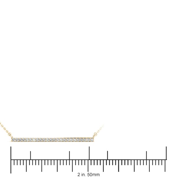 Trapeze Bar (0.6 ct. tw.), On hand view in yellow gold