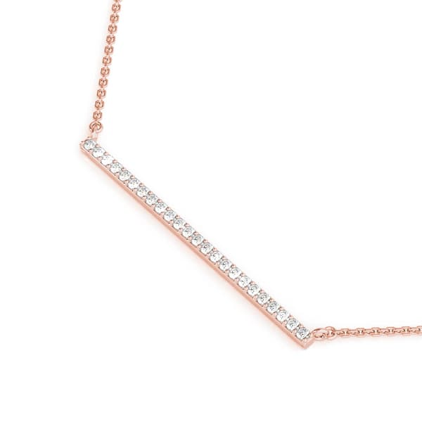 Trapeze Bar (0.6 ct. tw.), Side view in rose gold