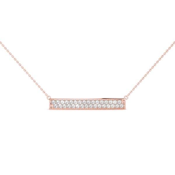 Trapeze Bar (3/8 ct. tw.), Front view in rose gold