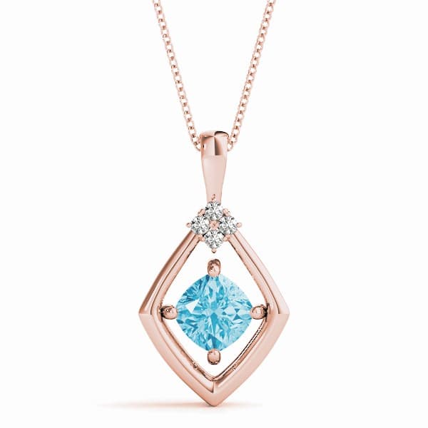 Fashion Color Pendant (0.04 ct. tw.), Front view in rose gold