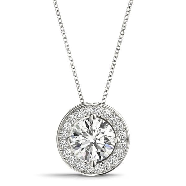 Bezel Halo Pendants — View 1