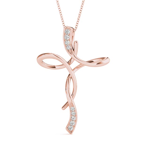 Fashion Pendant (0.06 ct. tw.), Front view in rose gold