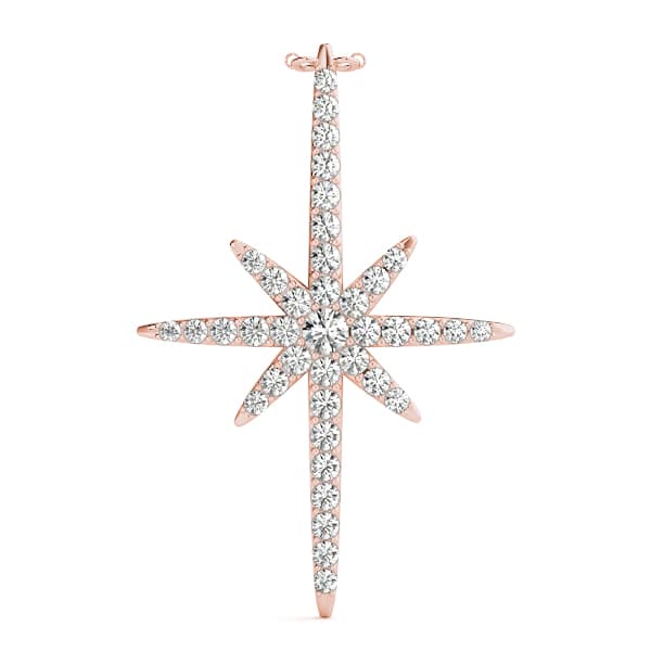 Couture Shape Pendants (0.43 ct. tw.), On hand view in rose gold