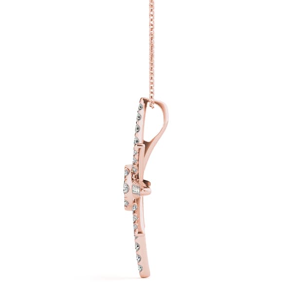 Star Fashion Pendant (0.46 ct. tw.), Side view in rose gold