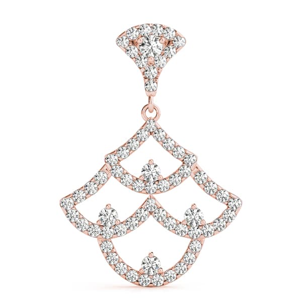 Fashion Pendant (5/8 ct. tw.), On hand view in rose gold