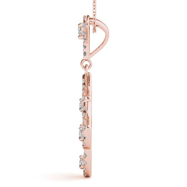 Fashion Pendant (5/8 ct. tw.), Side view in rose gold