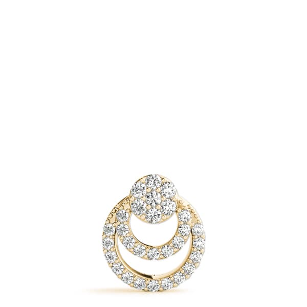 Fashion Pendant (1/4 ct. tw.), On hand view in yellow gold