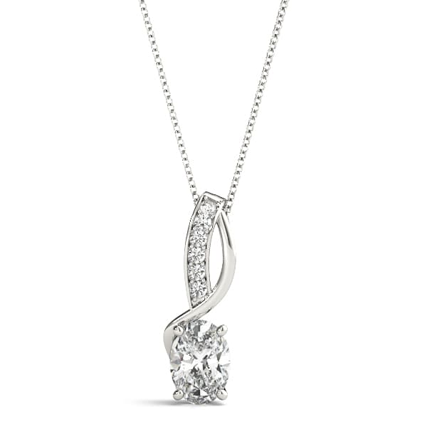 Twisted Oval Fashion Pendant — 5X3 MM — View 1
