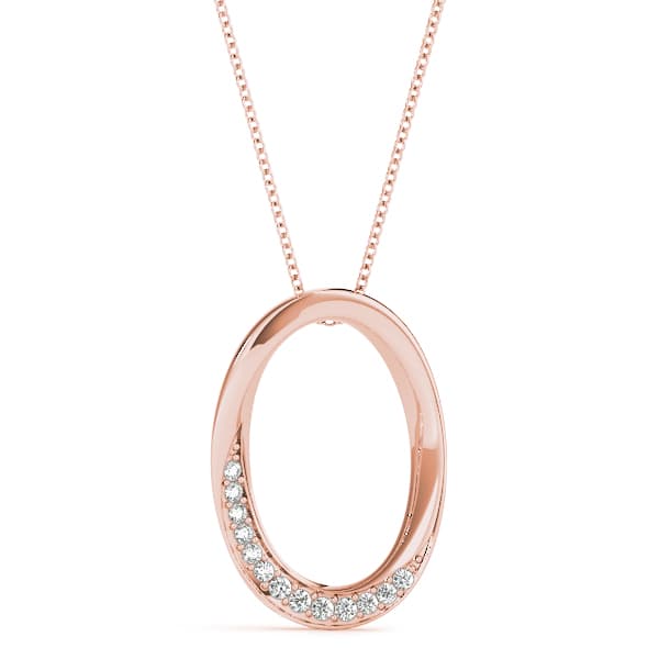 Fashion Pendant (0.07 ct. tw.), Front view in rose gold