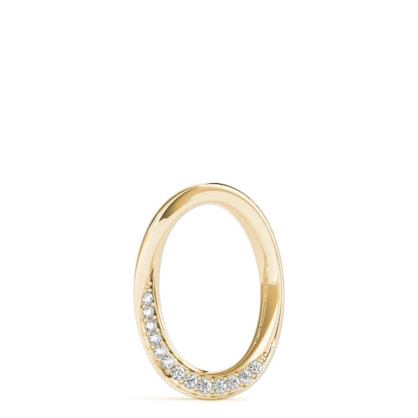 Fashion Pendant (0.07 ct. tw.), On hand view in yellow gold