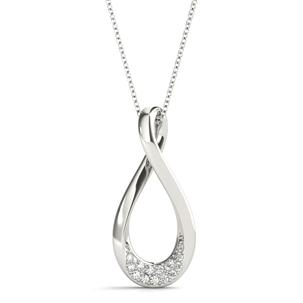 Teardrop Infinity Fashion Pendant — View 1