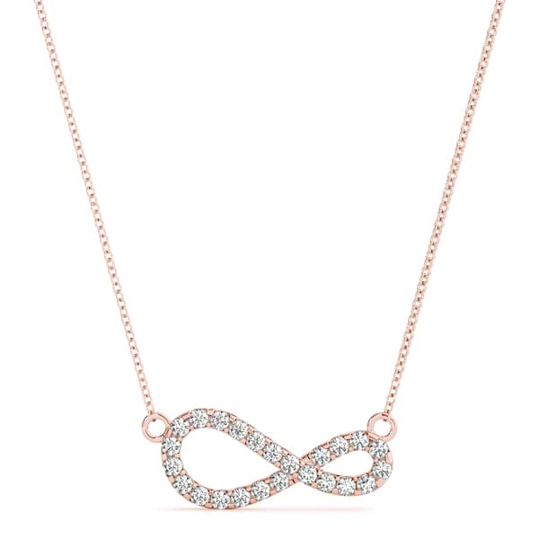 Fashion Pendant (0.18 ct. tw.), Front view in rose gold