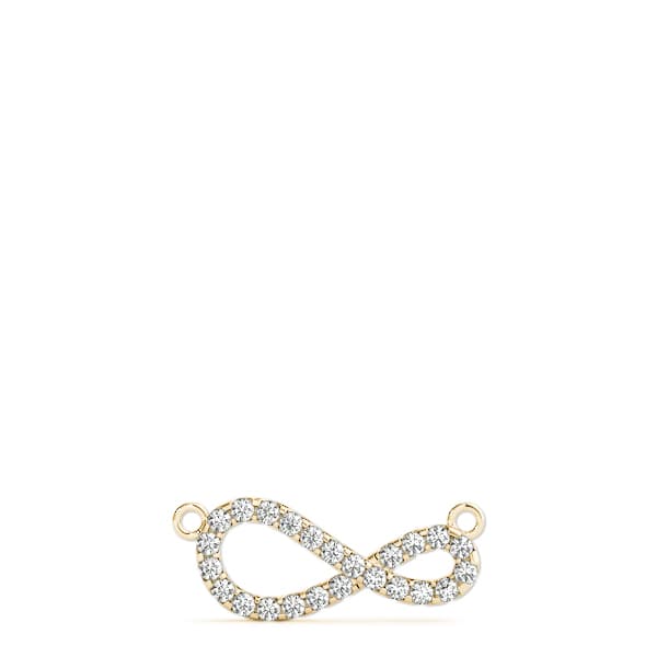 Fashion Pendant (0.18 ct. tw.), Top view in yellow gold
