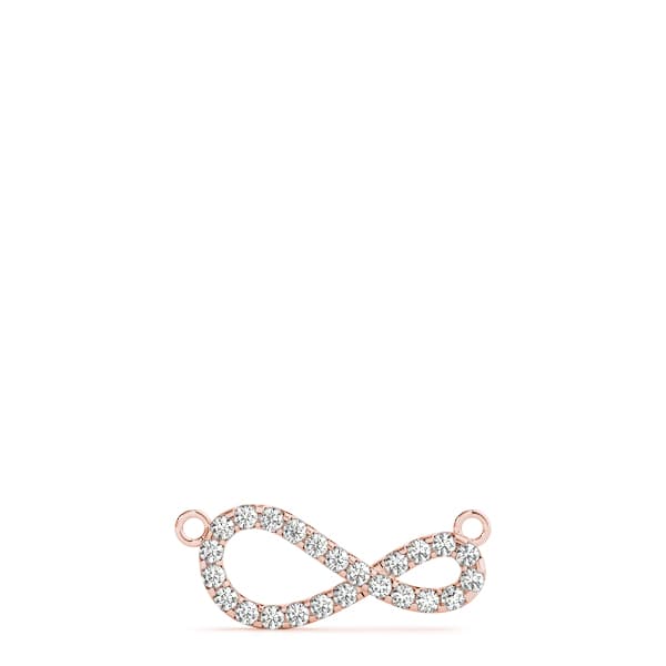 Fashion Pendant (0.18 ct. tw.), Top view in rose gold