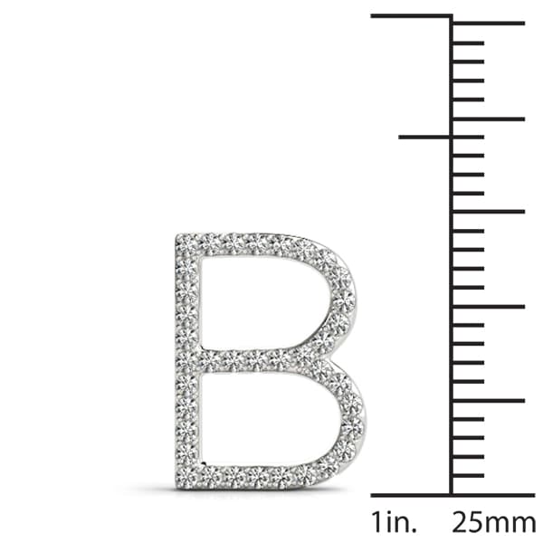Initial Letter Q Pendants (0.17 ct. tw.), On hand view in white gold or platinum