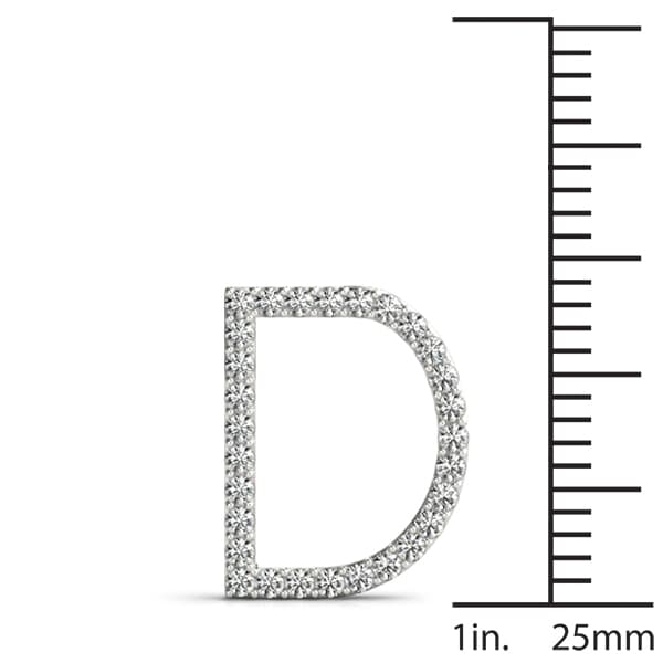 Initial Letter Q Pendants (0.17 ct. tw.), On hand view in white gold or platinum