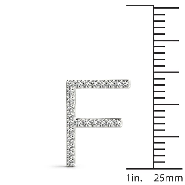 Initial Letter Q Pendants (1/8 ct. tw.), On hand view in white gold or platinum