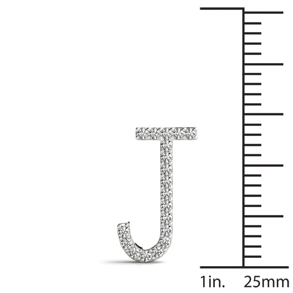 Initial Letter Q Pendants (1/8 ct. tw.), On hand view in white gold or platinum