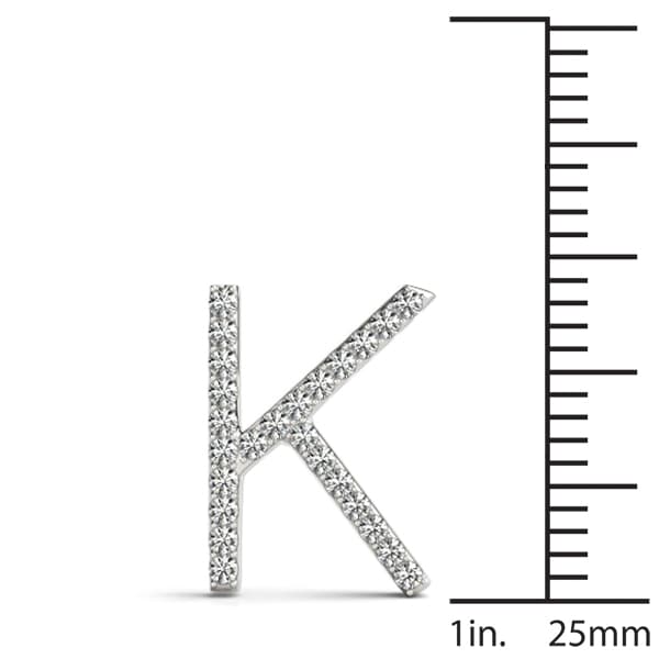 Initial Letter Q Pendants (0.15 ct. tw.), On hand view in white gold or platinum