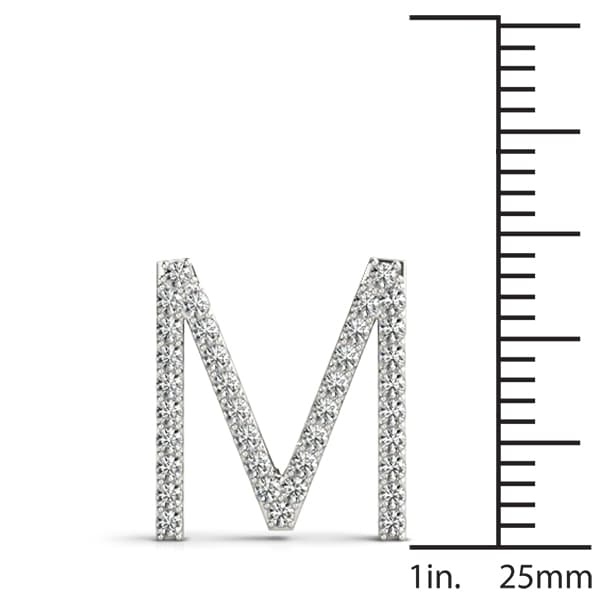 Initial Letter Q Pendants (0.18 ct. tw.), On hand view in white gold or platinum