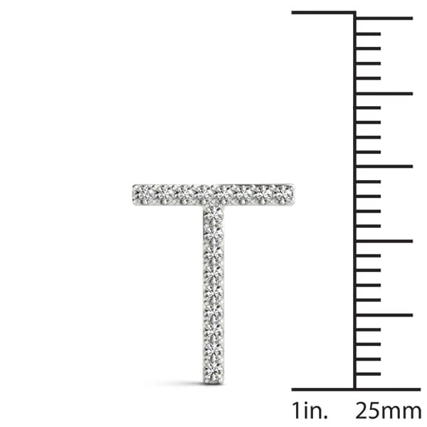 Initial Letter Q Pendants (0.1 ct. tw.), On hand view in white gold or platinum