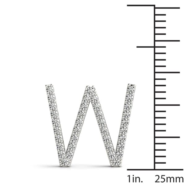 Initial Letter Q Pendants (0.18 ct. tw.), On hand view in white gold or platinum