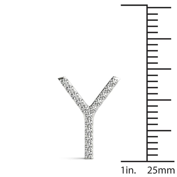 Initial Letter Q Pendants (0.1 ct. tw.), On hand view in white gold or platinum