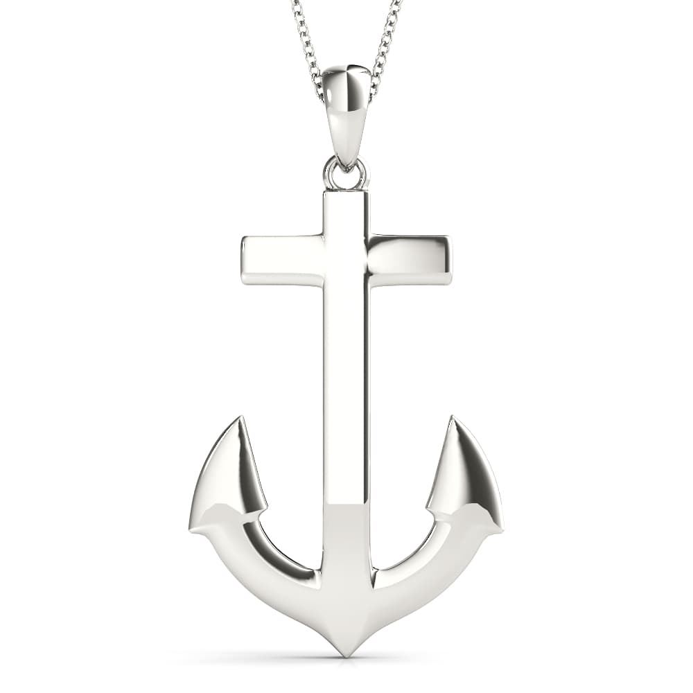 Solid Anchor Pendant — A — View 1