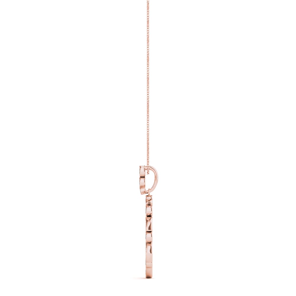 Fashion Pendant (0.57 ct. tw.), Side view in rose gold