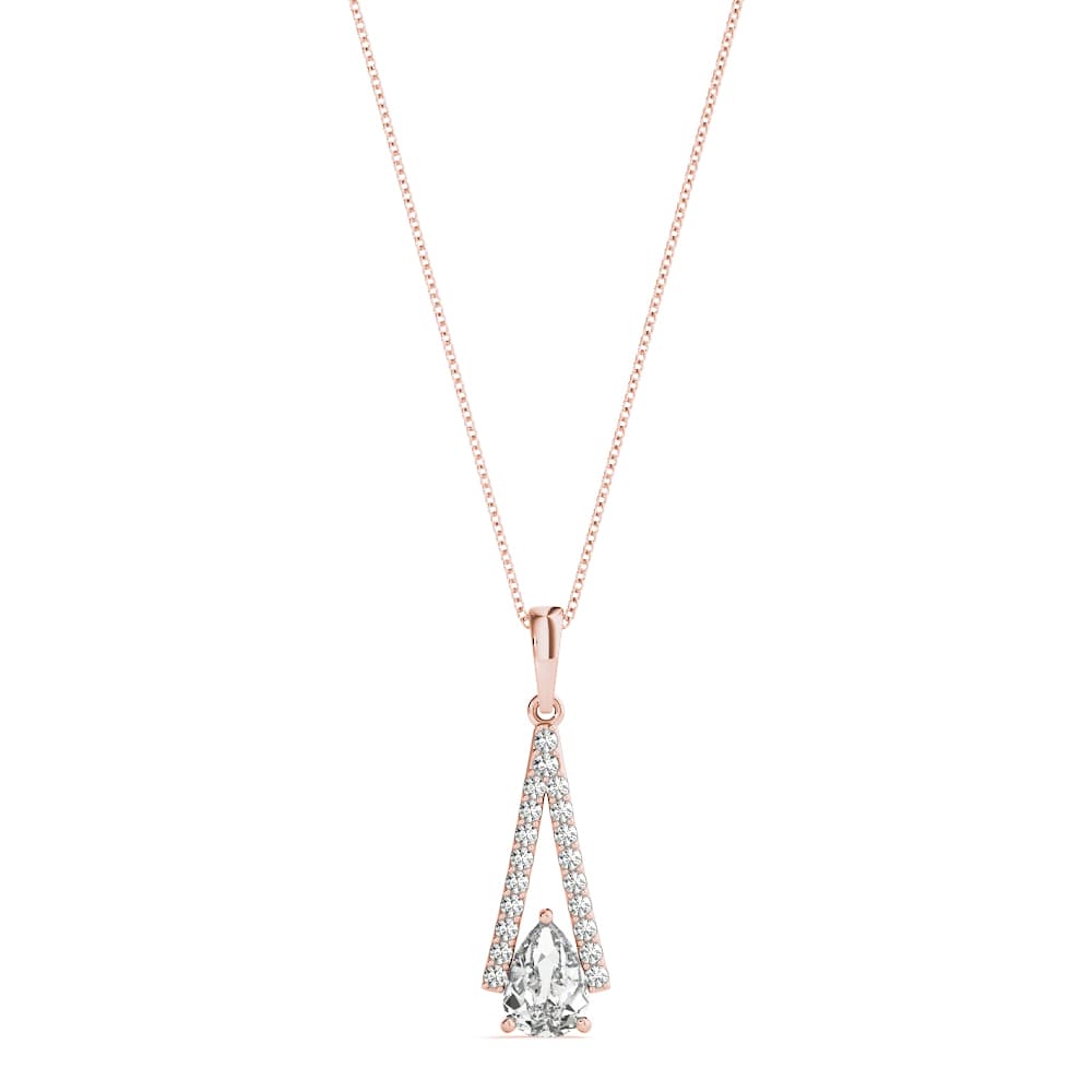 Ps Fashion Pendant (0.3 ct. tw.), Front view in rose gold