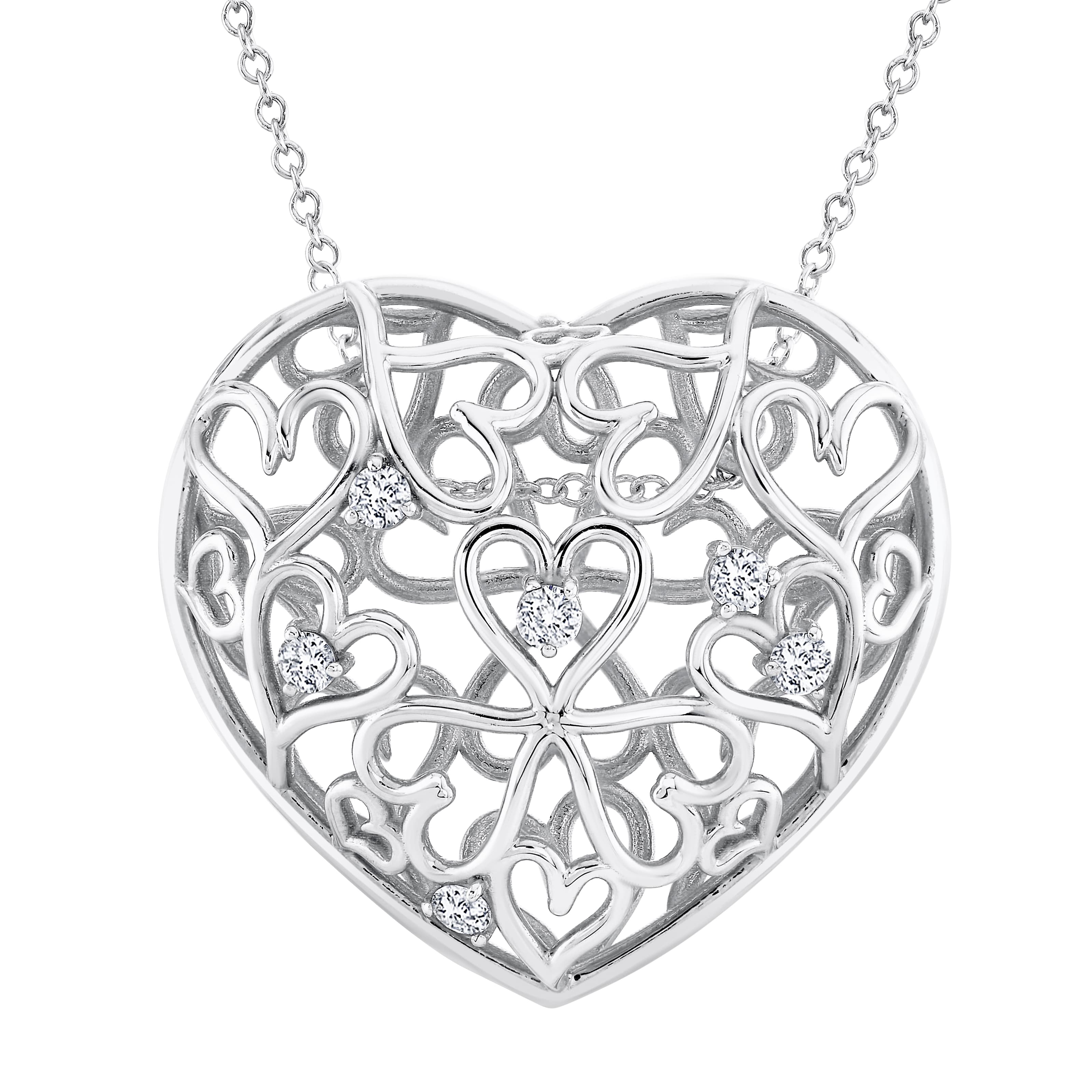 Light Weight Heart Pendant — View 1