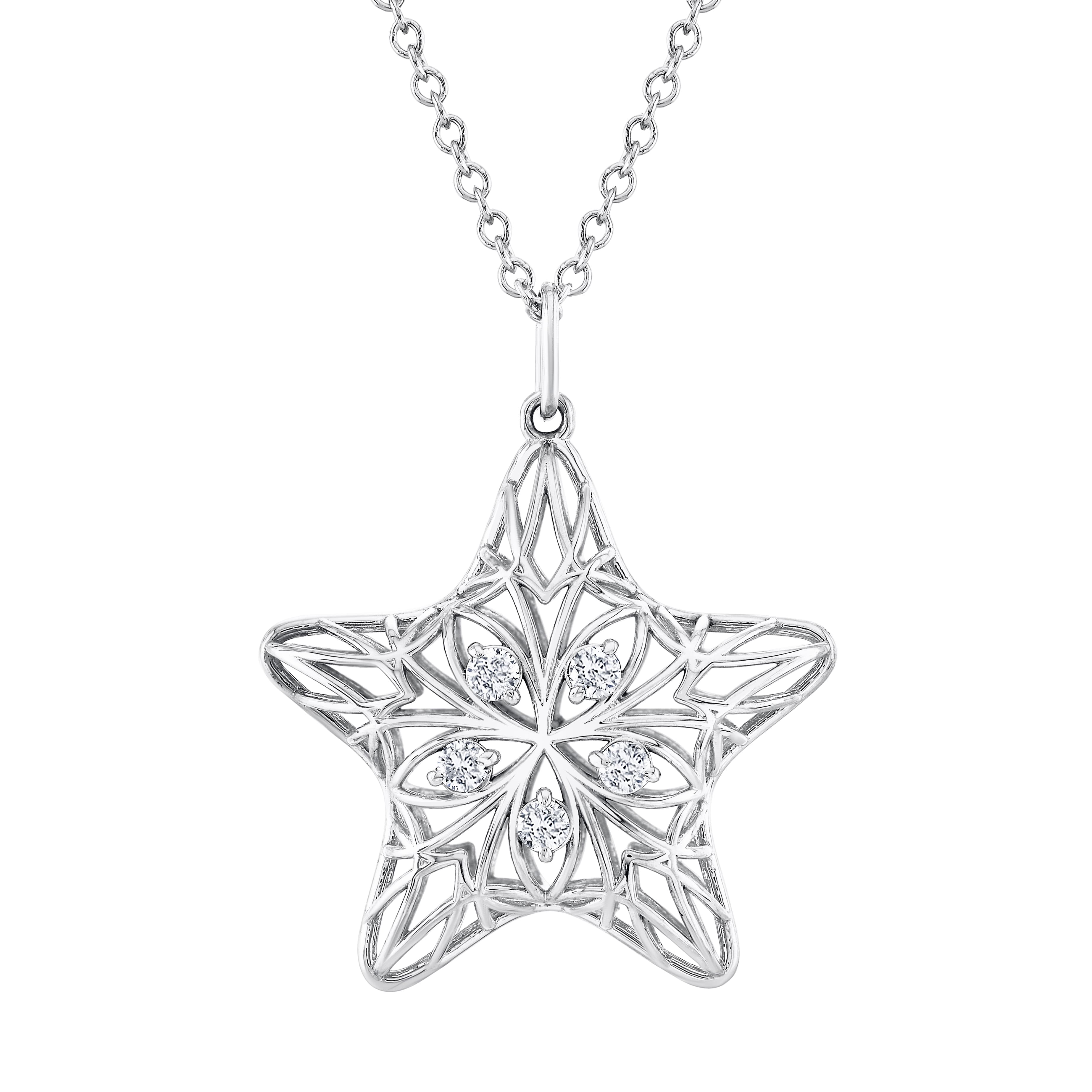 Light Weight Puffy Star Pendant — 20 MM — View 1
