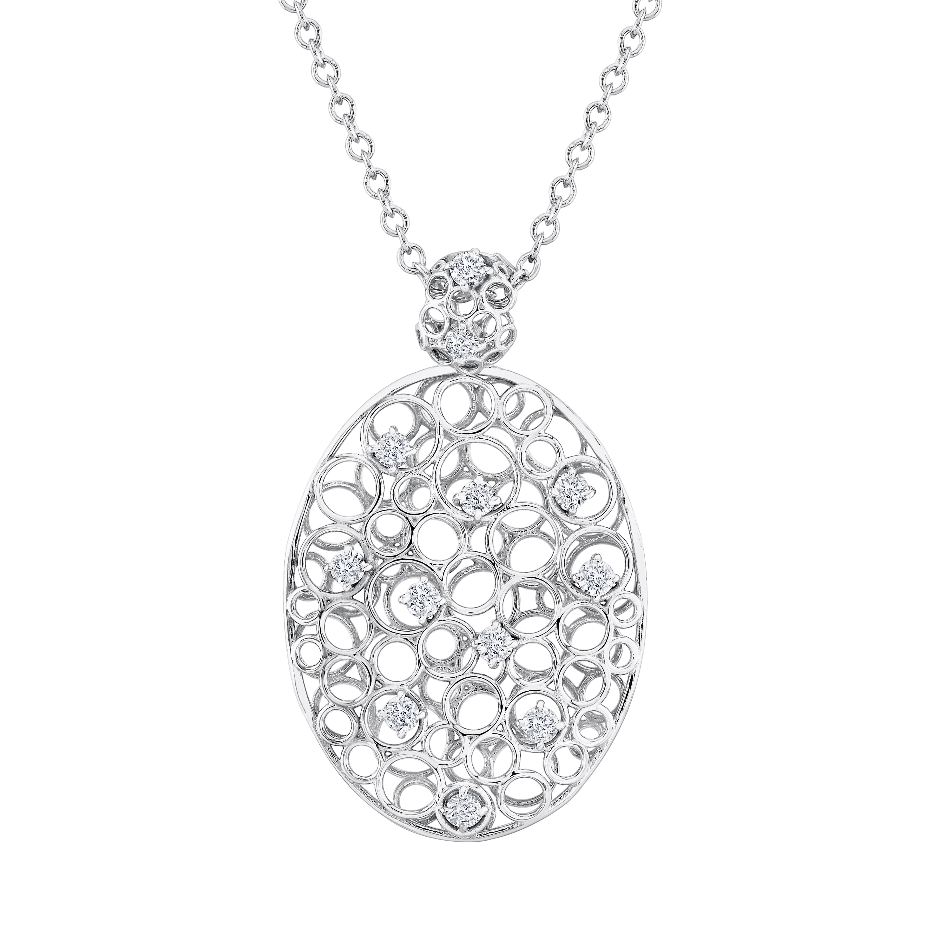 Oval Open Light Weight Pendant — View 1