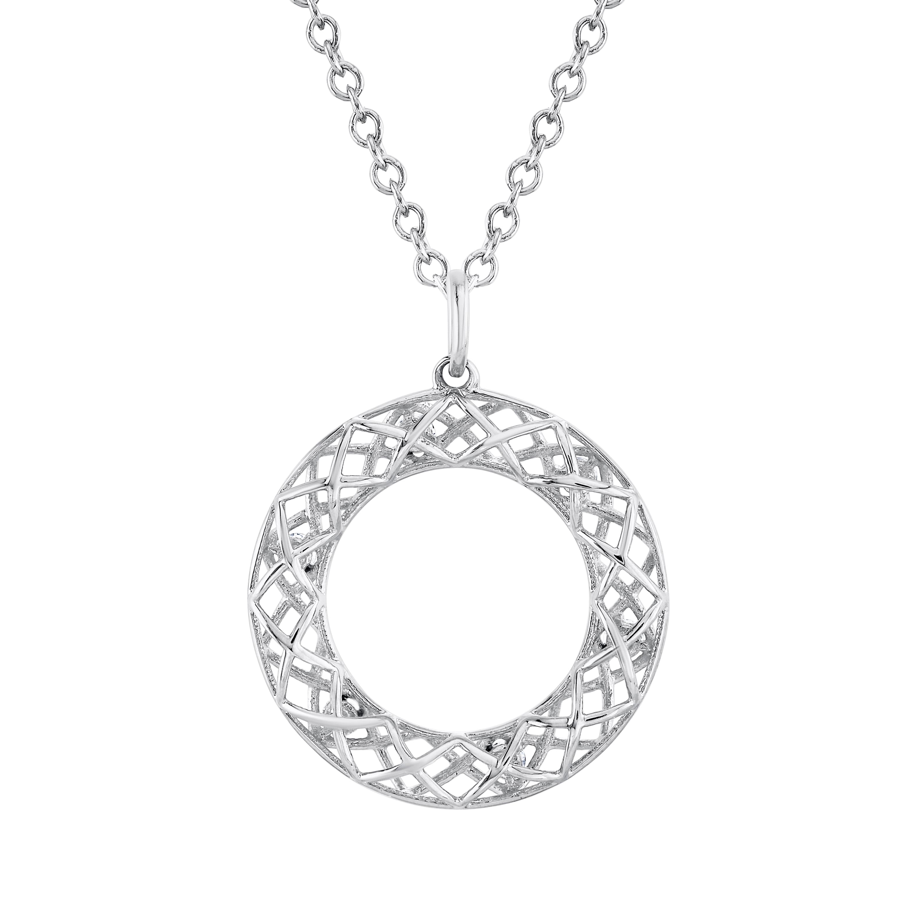 Light Weight Circle Pendant — View 1