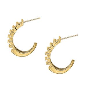 Earrings Hoop Earrings J-hoops — View 1