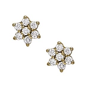 Earrings Cluster Matching 30011 — White Gold