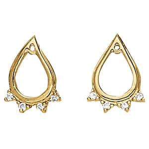 Earrings Jackets — White Gold