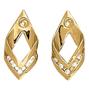 Earrings Jackets — White Gold