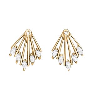 Earrings Jackets — White Gold