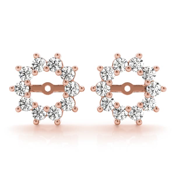 Jackets Earring (1/2 ct. tw.), Front view in rose gold