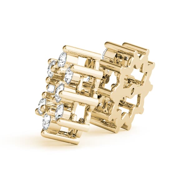 Jackets Earring (1/2 ct. tw.), Side view in yellow gold